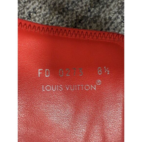 Louis Vuitton Red Monogram Slide Sandals Size 8.5 - Picture 5 of 7